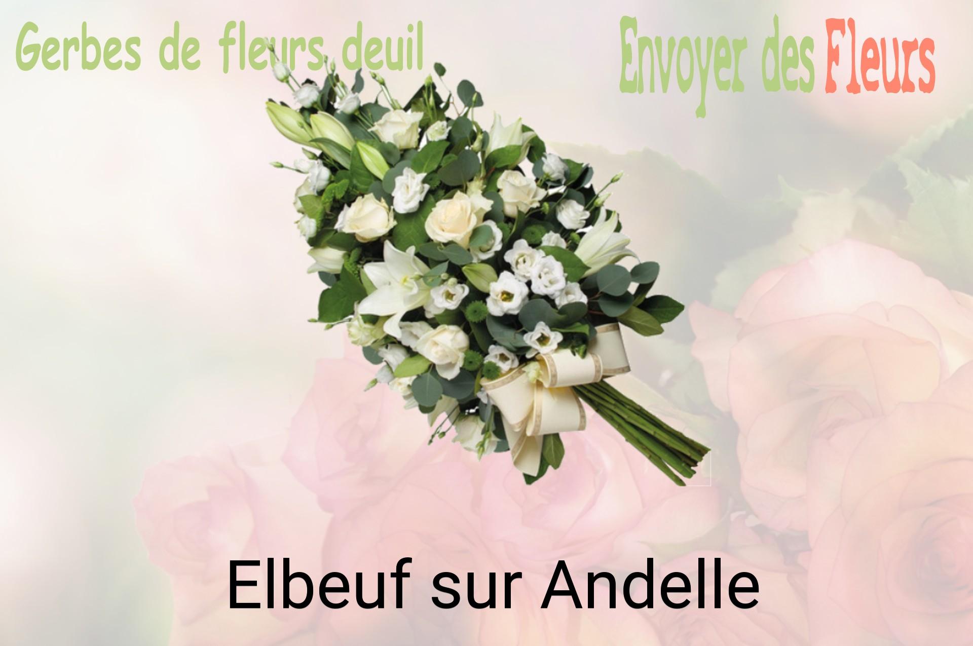 Gerbe de fleurs de deuil livrée à Elbeuf-sur-Andelle